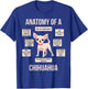 Anatomy Of A Chihuahua Funny Puppy Gift T-Shirt - T-Shirt | Royal