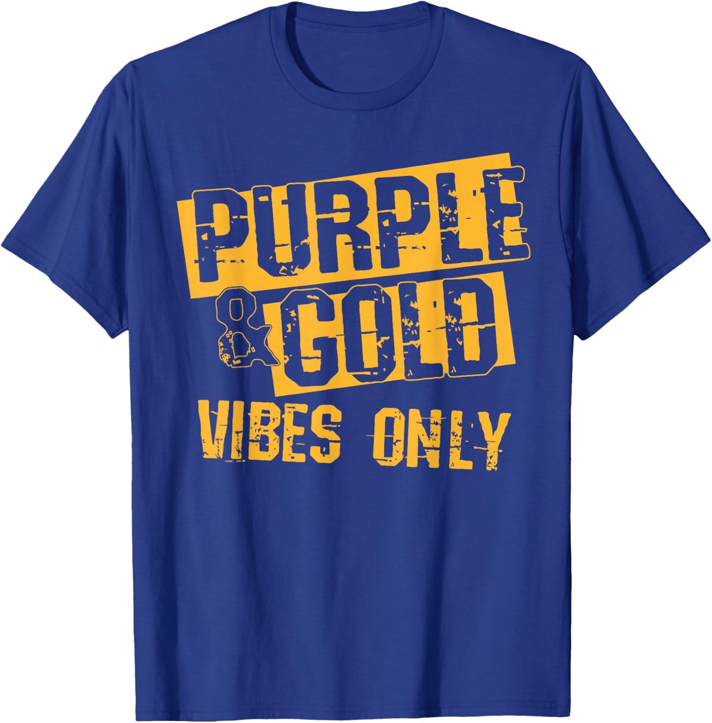 Purple & Gold Game Day Group Shirt for High School Football T-Shirt - T-Shirt | Royal