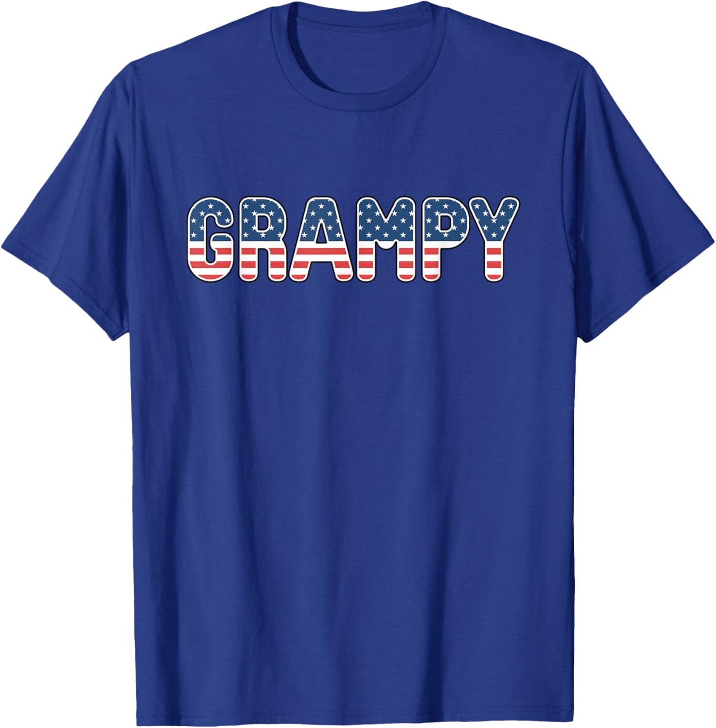Grampy American Flag Patriotic USA 4th of July T-Shirt - T-Shirt | Royal