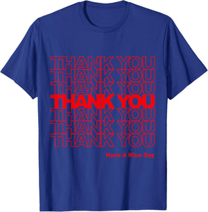 Thank You Bag T-Shirt - T-Shirt | Royal