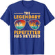 Retired Pipefitter Retirement T-Shirt - T-Shirt | Royal