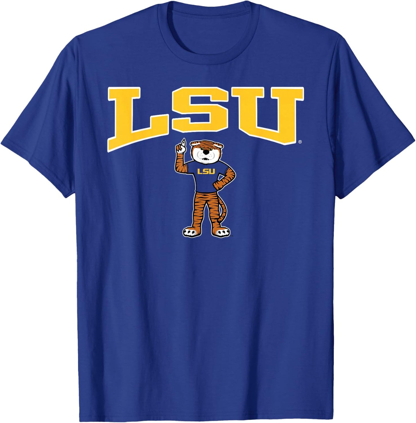 LSU Tigers Mike Purple Officially Licensed T-Shirt - T-Shirt | Royal