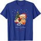 Cool Funny Christmas Santa Claus Teddy Bear Graphic Design T-Shirt - T-Shirt | Royal