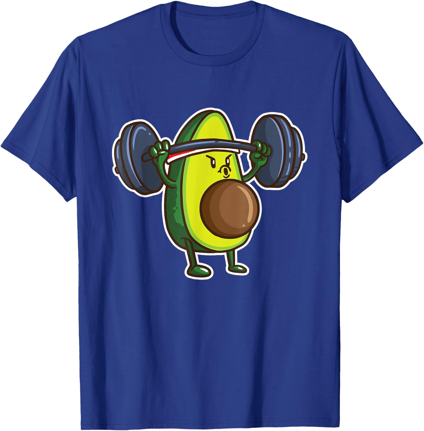 Avocado Powerlifting Weightlifting Gift Gym Food Lover Vegan T-Shirt - T-Shirt | Royal