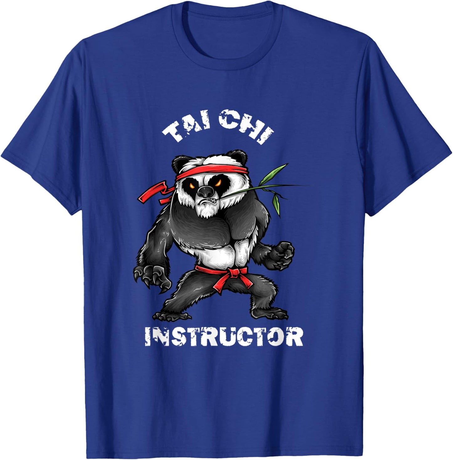 Tai Chi Instructor Shirt Apparel Fighting Panda T Shirt T-Shirt - T-Shirt | Royal