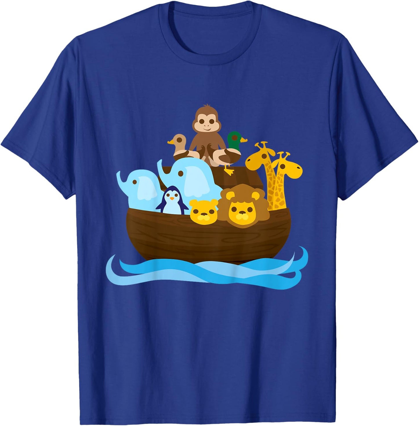 Noah's Ark Cute - Colorful Design Edition T-Shirt - T-Shirt | Royal