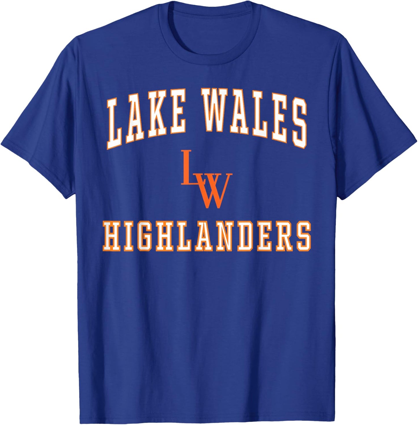 Lake Wales High School Highlanders C1 T-Shirt - T-Shirt | Royal