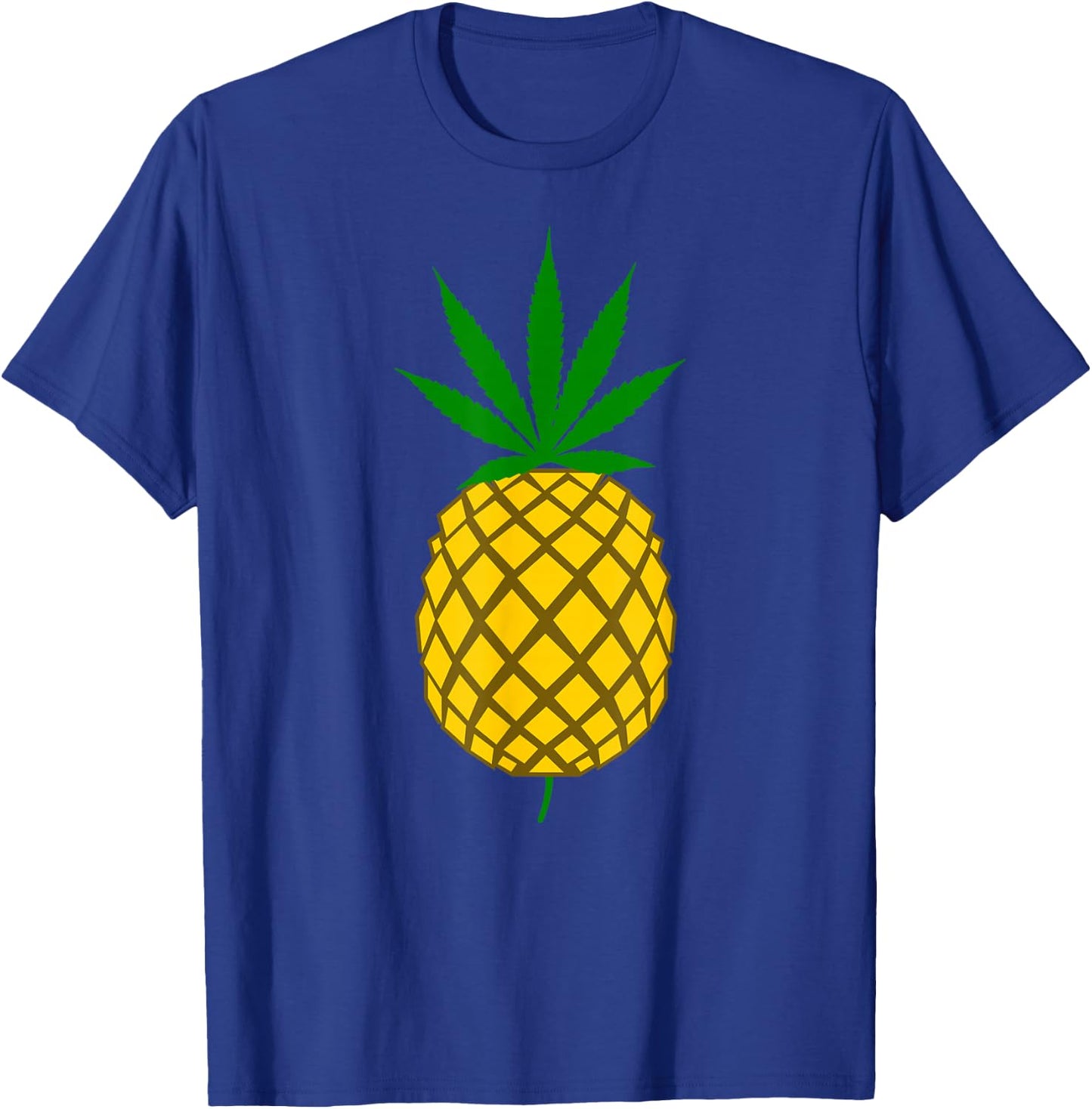Incognito Marijuana Pineapple Pot Leaf for Ganja Lovers T-Shirt - T-Shirt | Royal