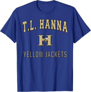 T.L. Hanna High School Yellow Jackets T-Shirt - T-Shirt | Royal