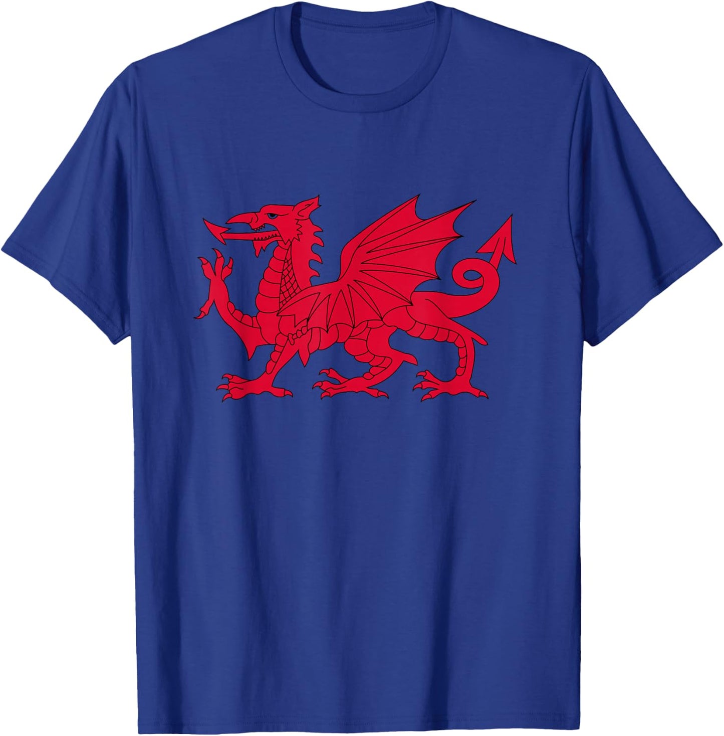 Dragon of Wales Flag Cool Welsh Cymru Flags Men Women Gift T-Shirt - T-Shirt | Royal