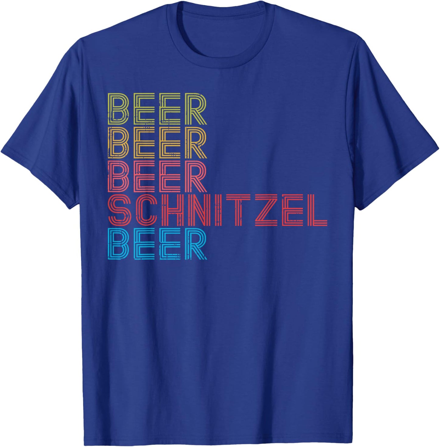 Retro Beer Schnitzel Oktoberfest German Drinking Team T-Shirt - T-Shirt | Royal