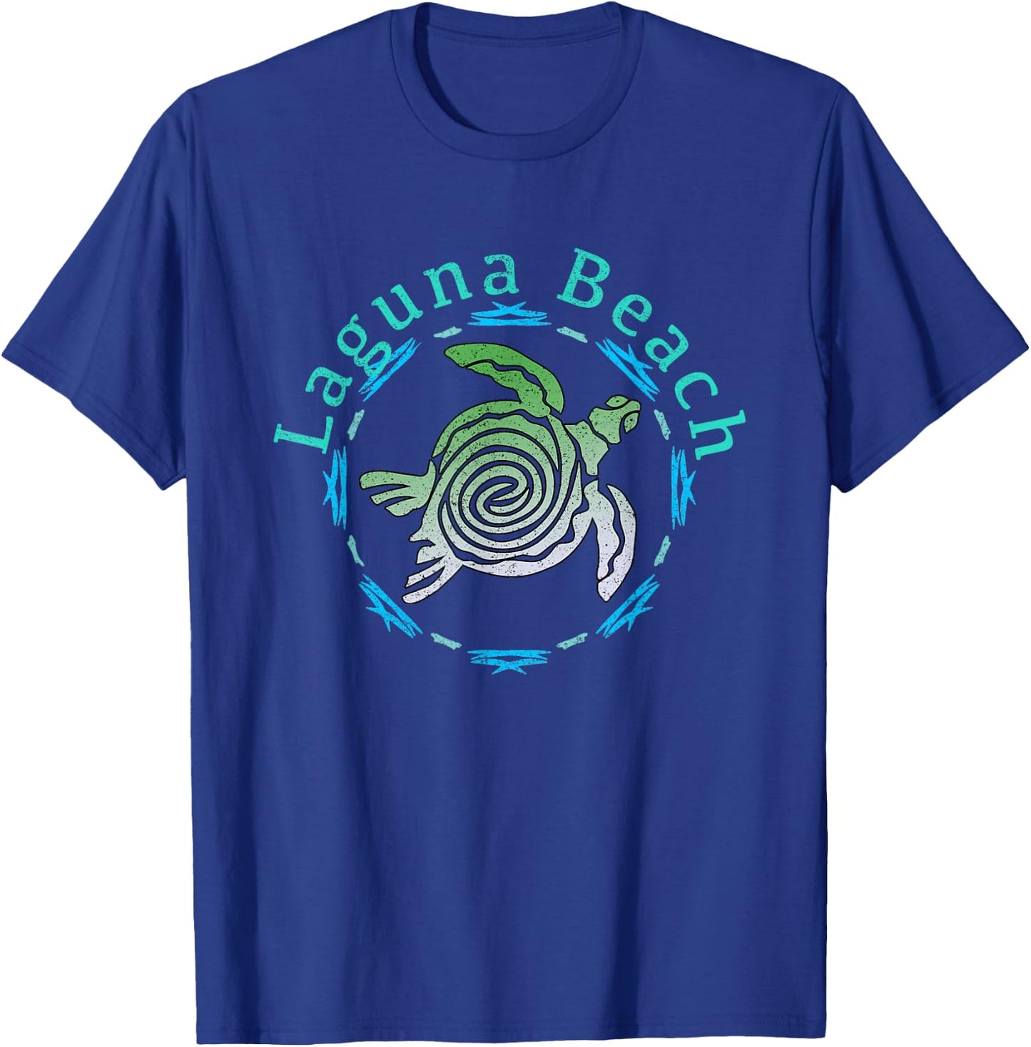 Laguna Beach Vintage Tribal Turtle T-Shirt - T-Shirt | Royal