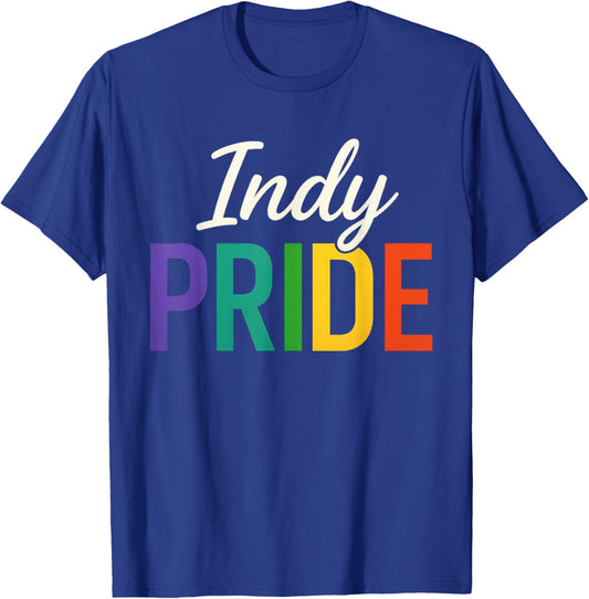 Indy Pride, Cute Gay Pride Month T-Shirt - T-Shirt | Royal