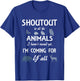 Wildlife Rescue Funny Animal Lover gift Protect Wild Animals T-Shirt - T-Shirt | Royal