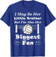 I May Be Her Little Brother Biggest Fan Volleyball T-Shirt - T-Shirt | Royal