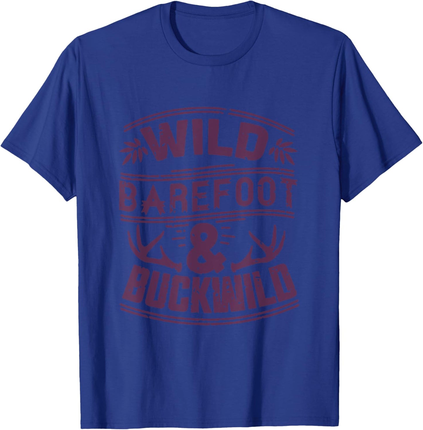 Wild Barefoot & Buckwild Country Southerner Deep South T-Shirt - T-Shirt | Royal