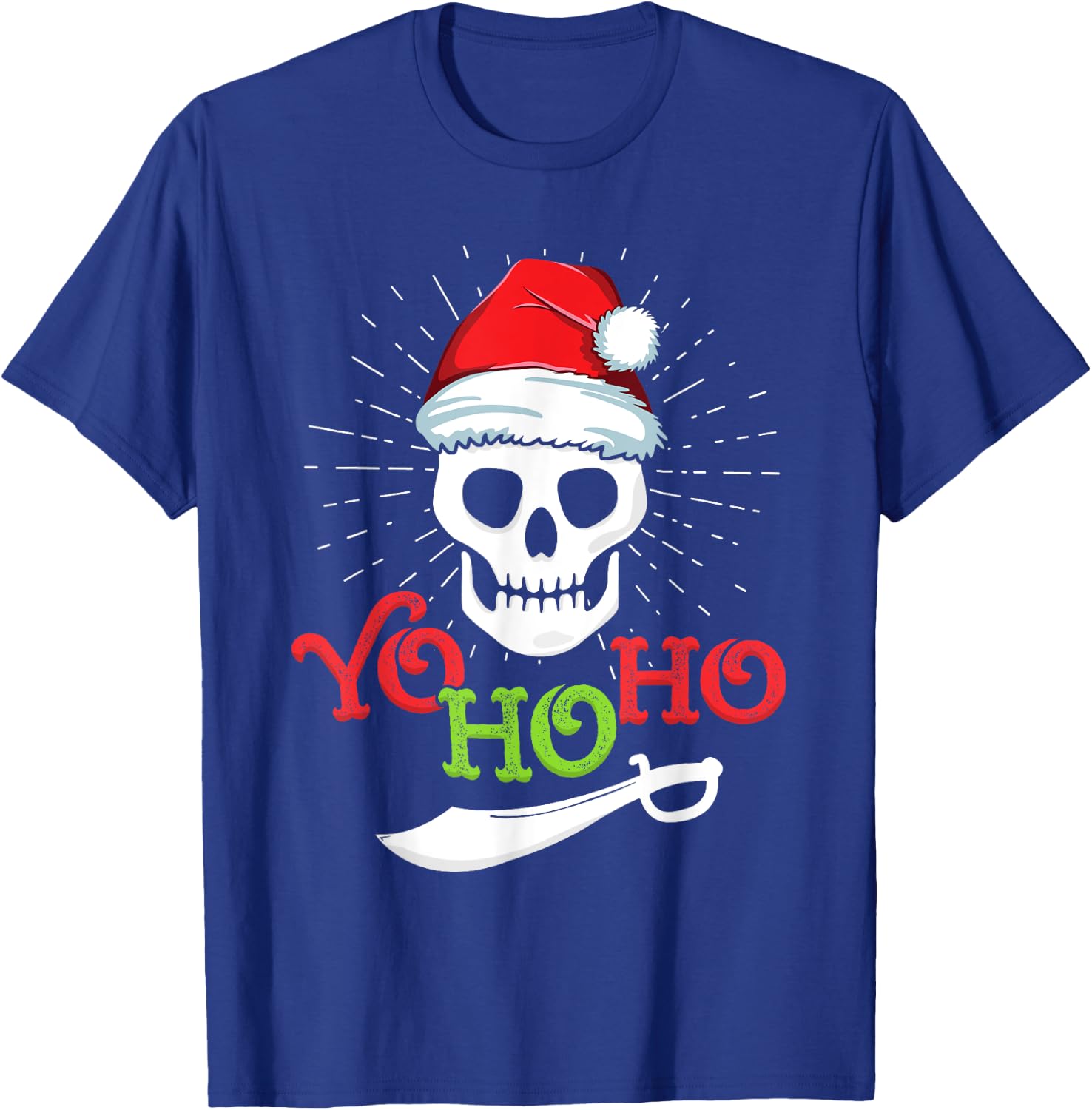 Yo Ho Pirate Boat Cruise Xmas Men Inappropriate Christmas T-Shirt - T-Shirt | Royal