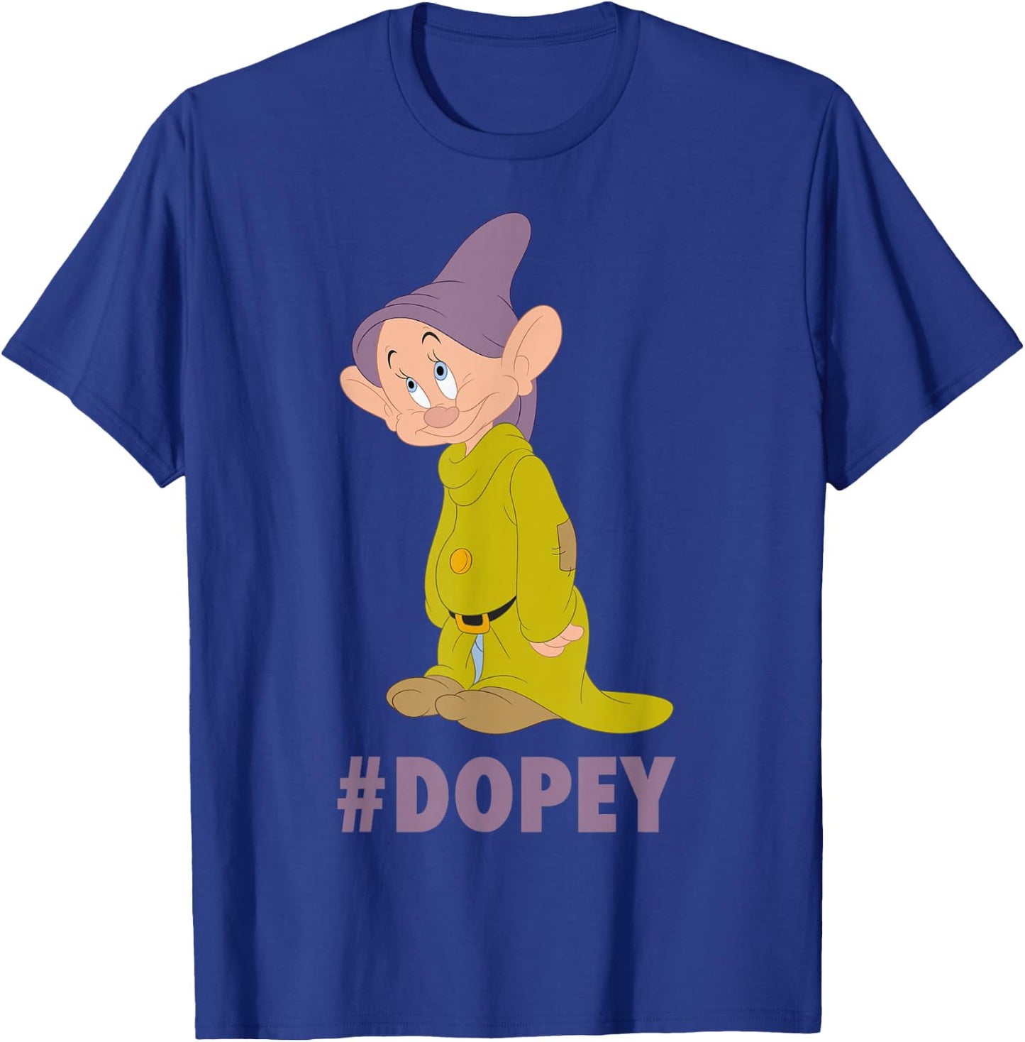 Disney Snow White Dopey Hashtag Portrait Small T-Shirt - T-Shirt | Royal