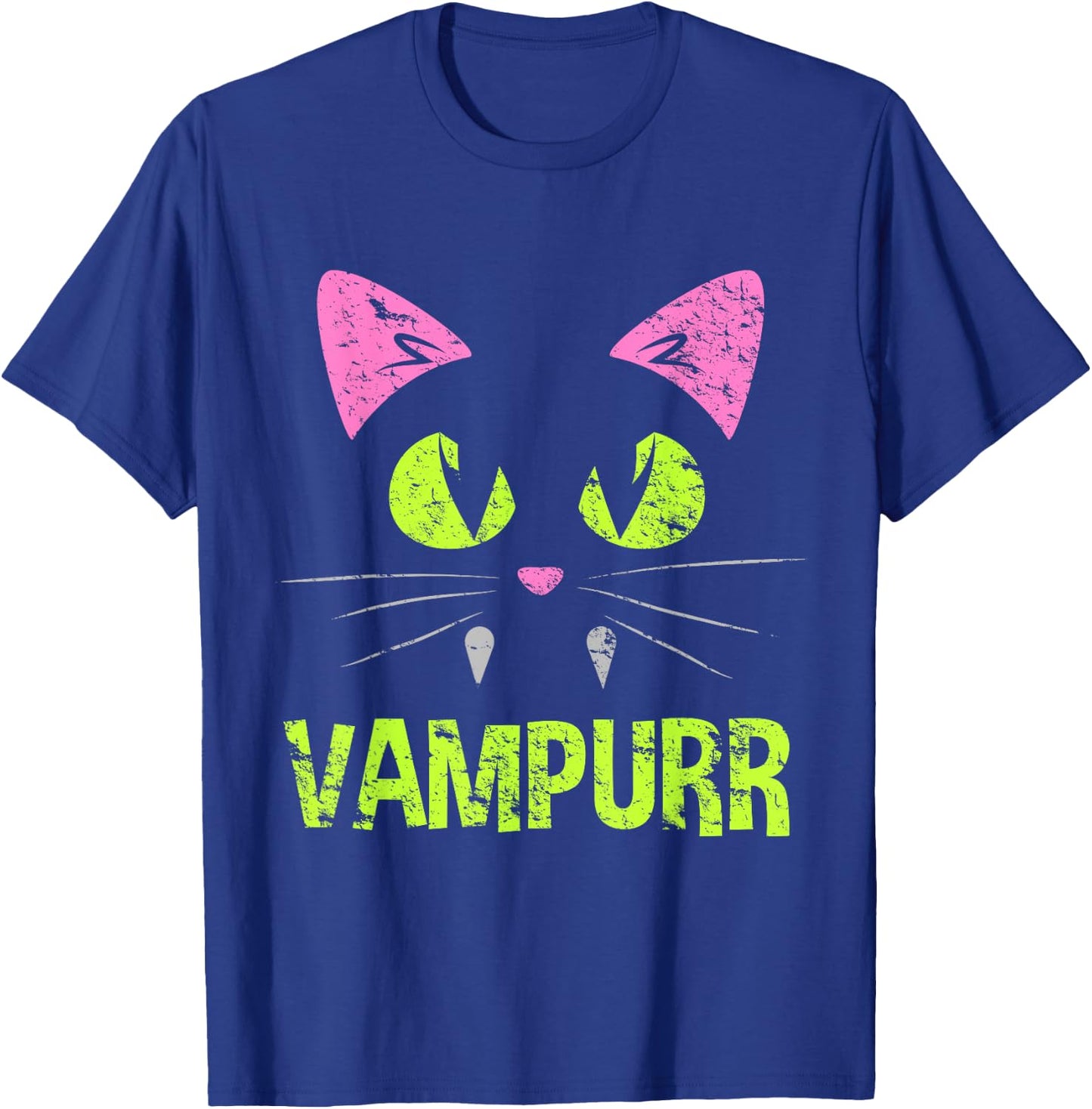 Vampire Cat Vampire Halloween Costume Men Women Kids T-Shirt - T-Shirt | Royal
