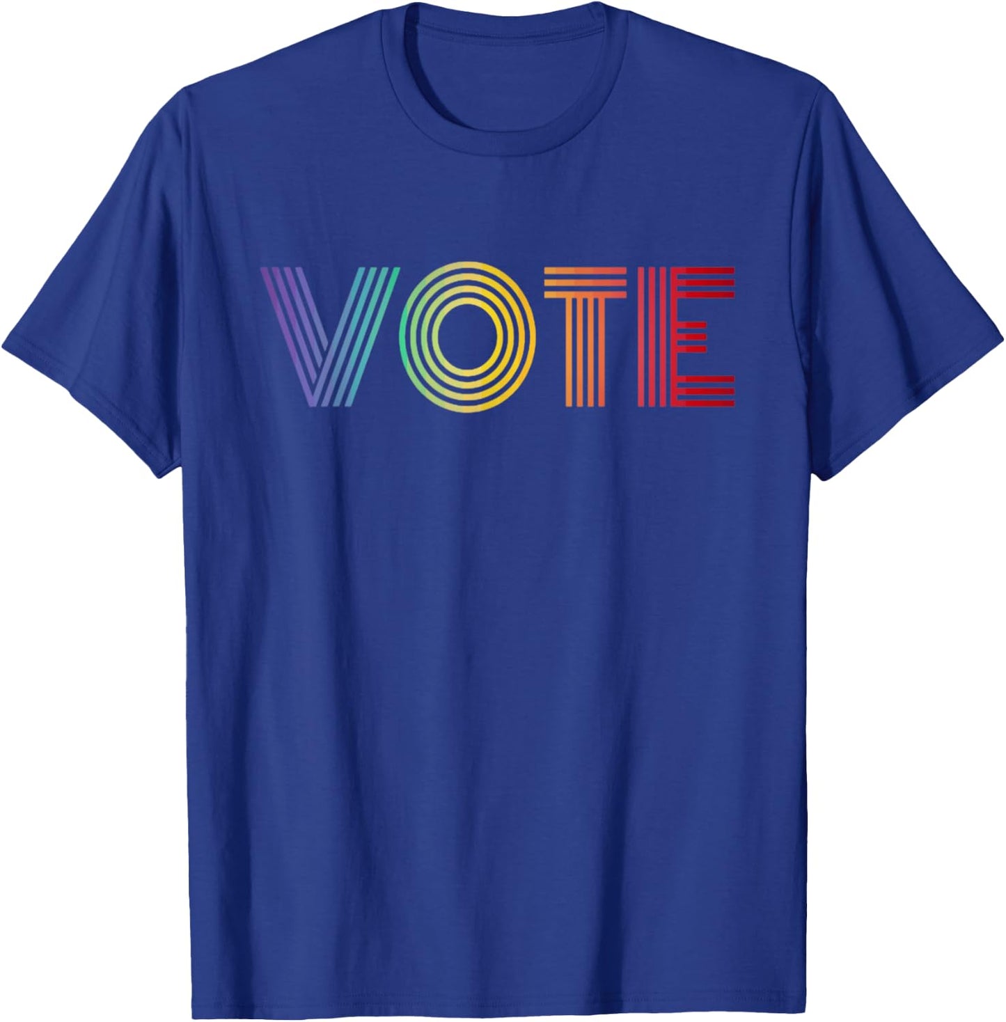 Rainbow Vote Shirt For LGTBQ Rights Retro T-Shirt - T-Shirt | Royal