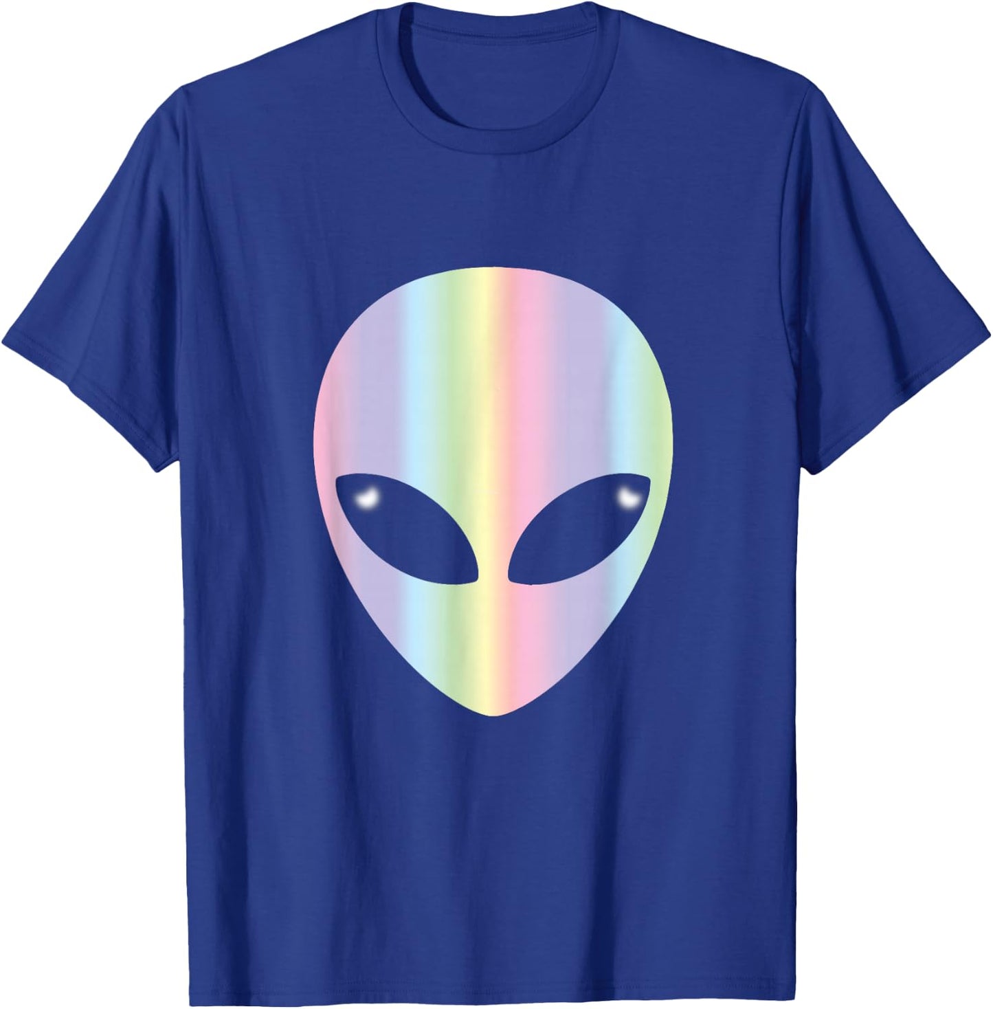 Alien Head T Shirt-Colorful Alien T-Shirt - T-Shirt | Royal