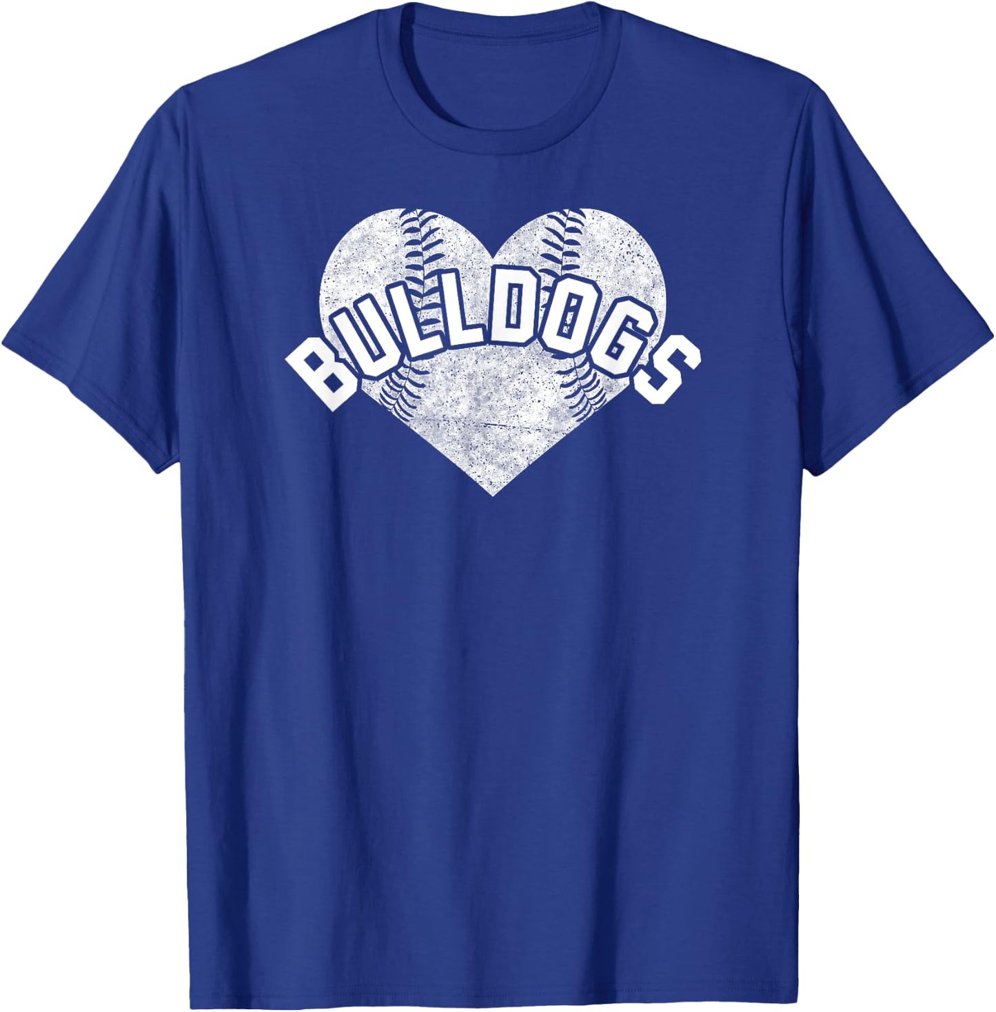 Bulldogs Baseball Softball Shirt High School Team Mascot Mom T-Shirt - T-Shirt | Royal