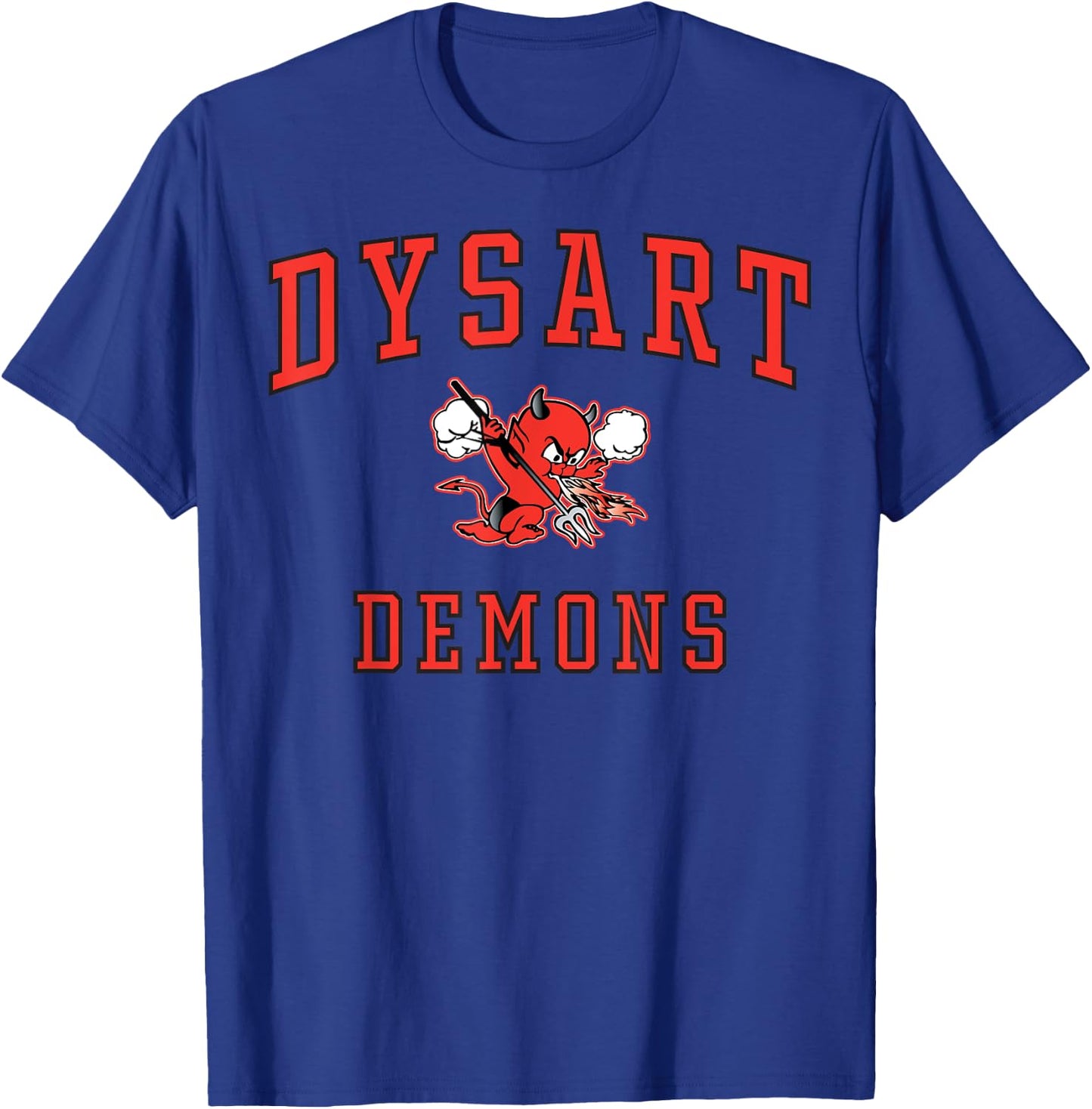 Dysart High School Demons C1 T-Shirt - T-Shirt | Royal