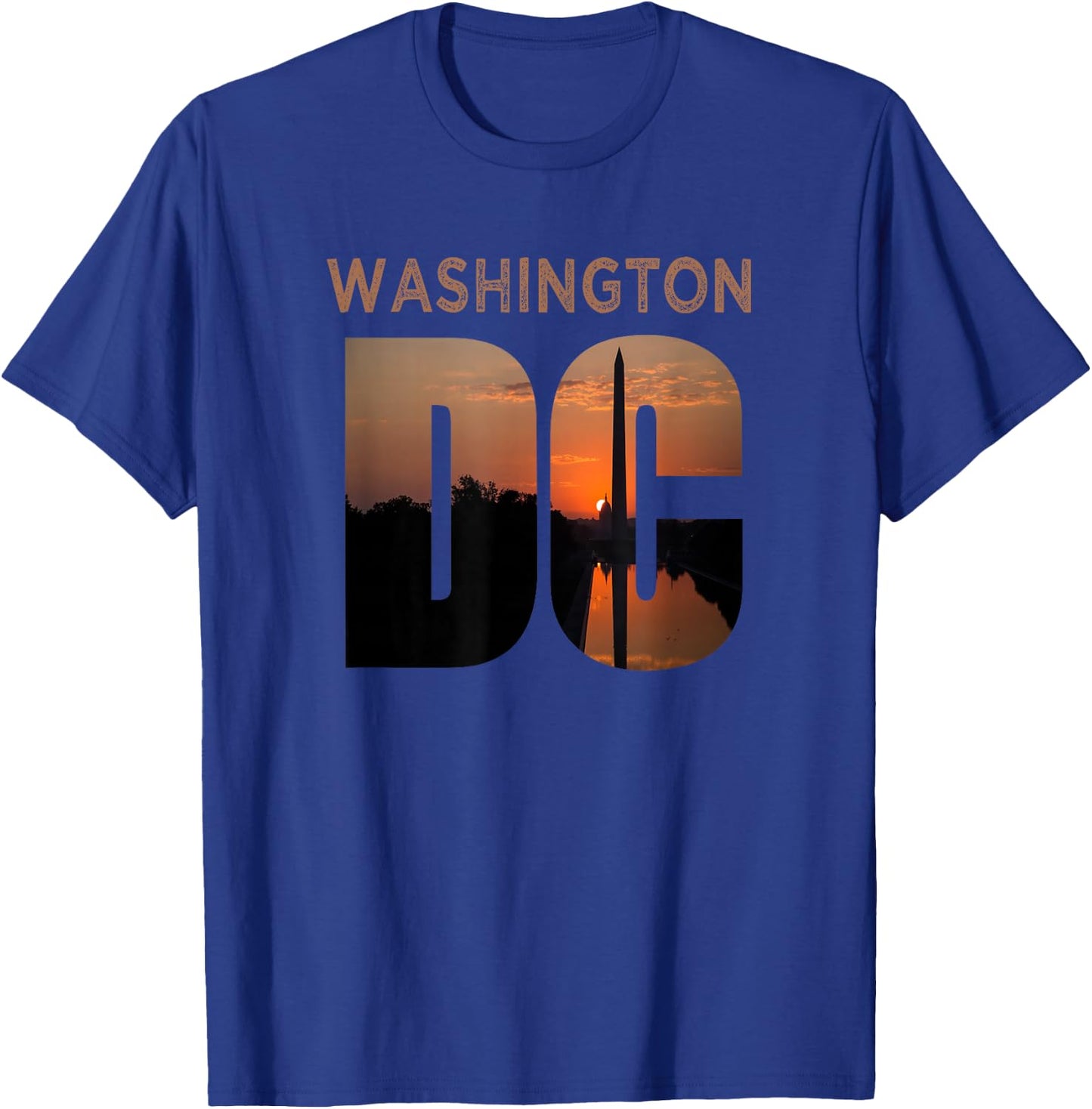 Washington DC Monument Skyline Art Vacation Souvenir Gift T-Shirt - T-Shirt | Royal