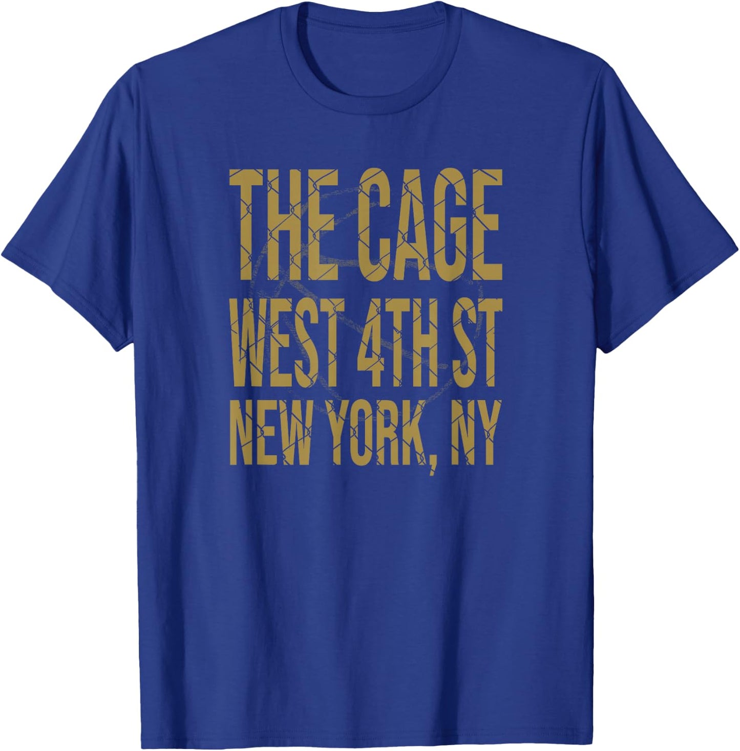 Basketball THE CAGE West 4th Courts New York City T Shirt T-Shirt - T-Shirt | Royal