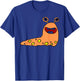 Cartoon Style Monster Slug T-Shirt - T-Shirt | Royal