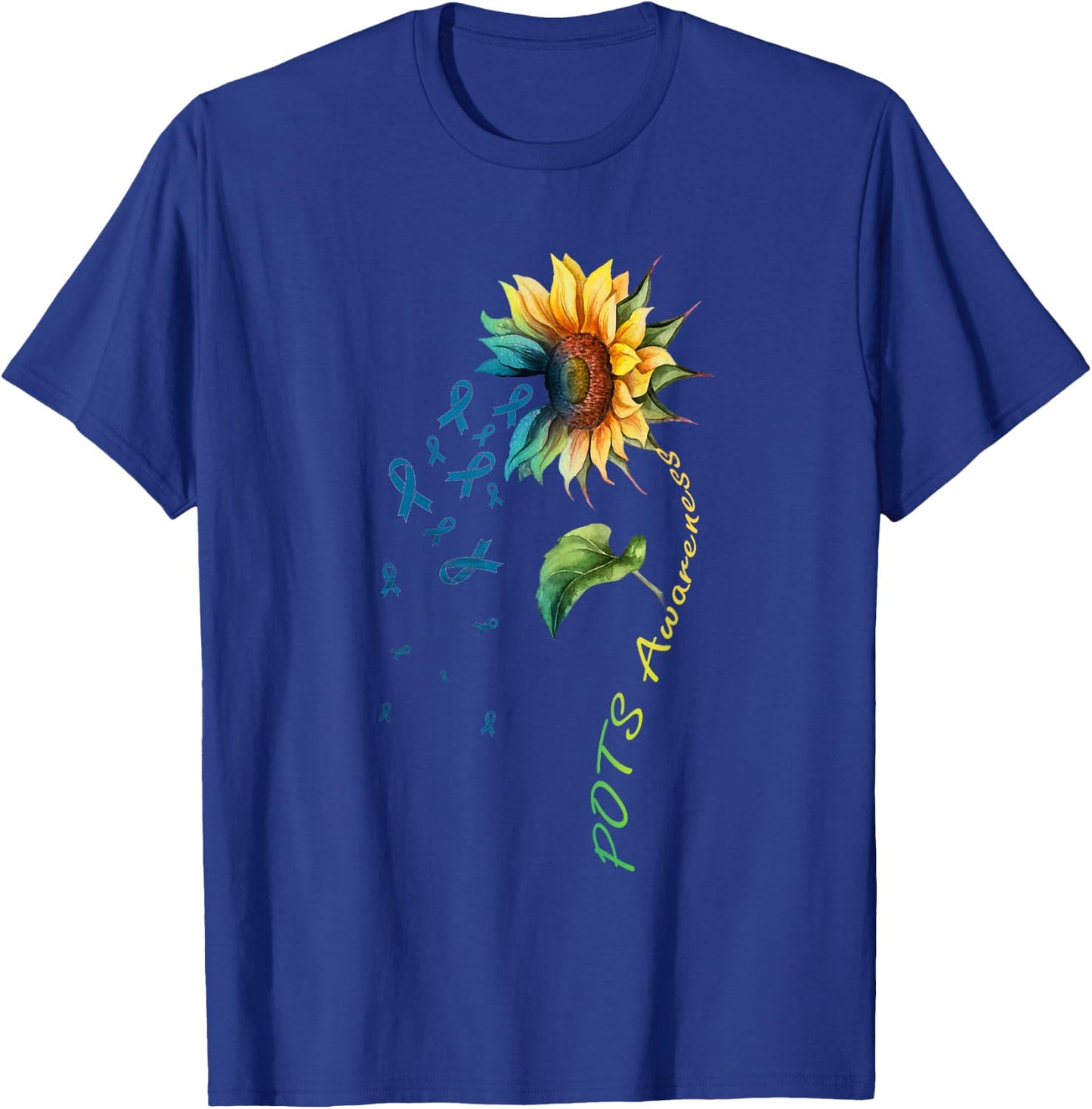 POTS Awareness Sunflower Shirt T-Shirt - T-Shirt | Royal