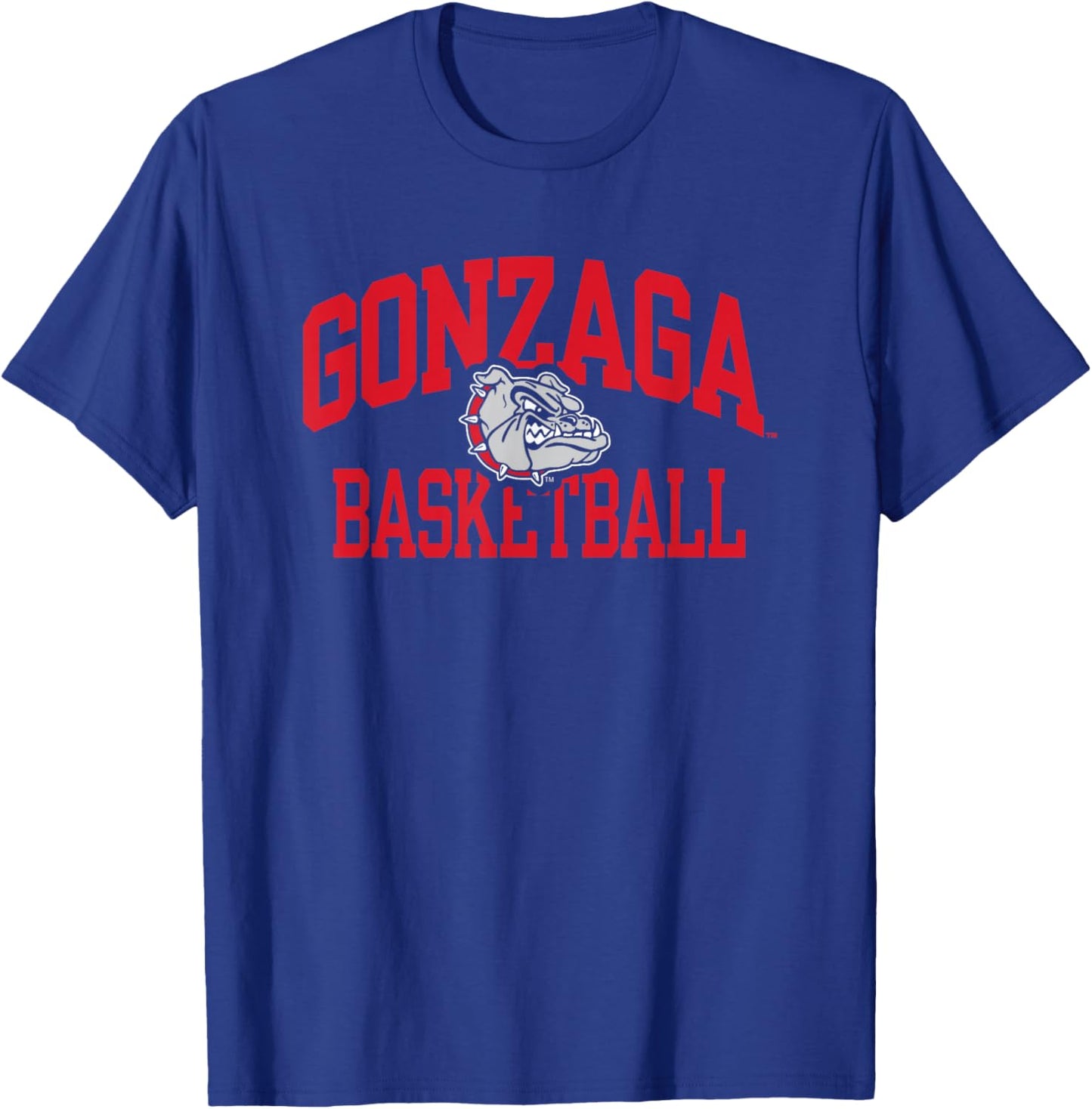 Gonzaga Bulldogs Basketball Arch Navy Officially Licensed T-Shirt - T-Shirt | Royal