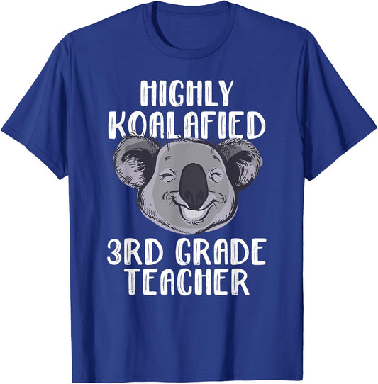 Funny 3rd Grade Teacher Koala Bear Shirt And Men T-Shirt - T-Shirt | Royal