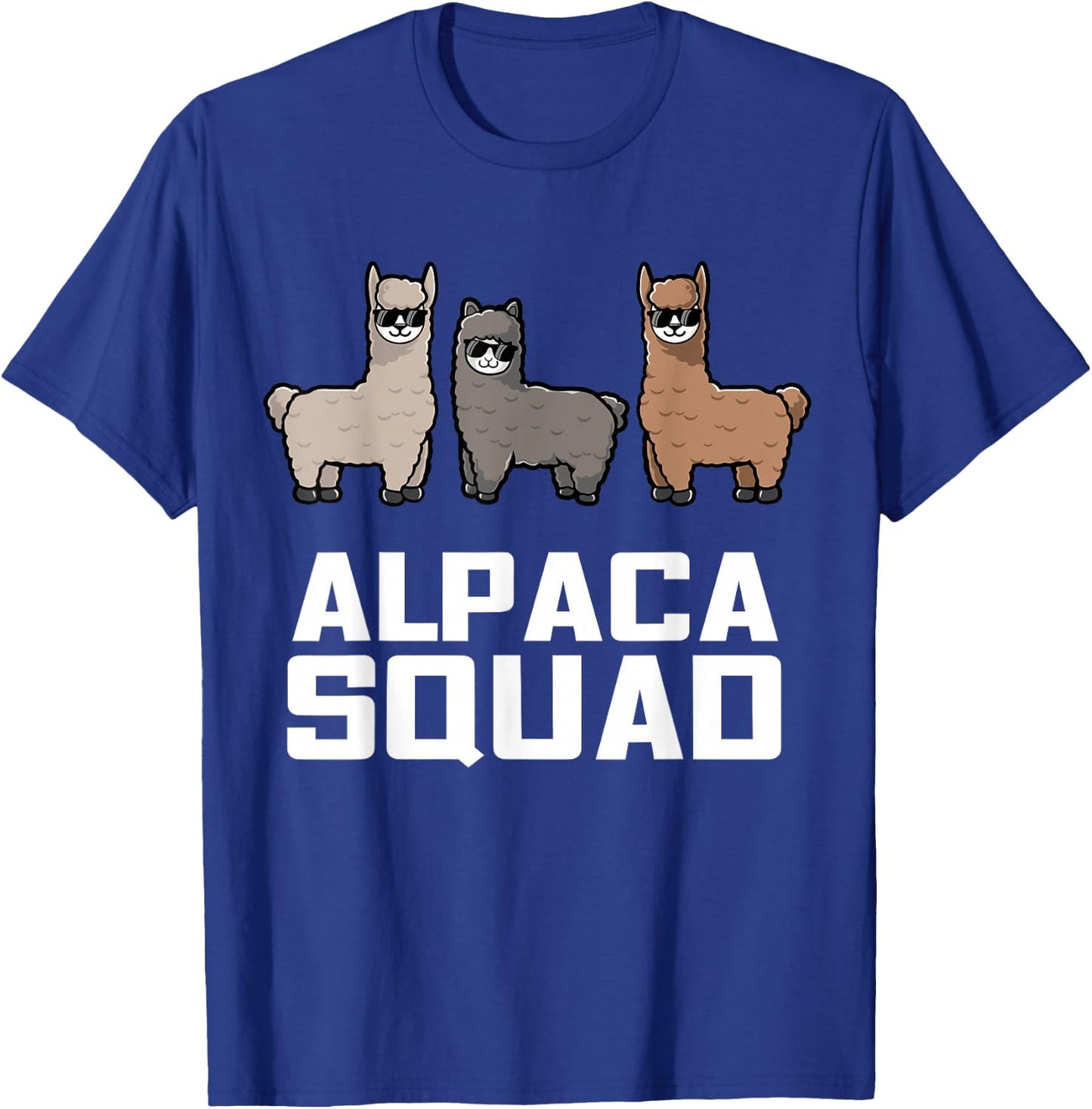 Funny Alpaca for Alpaca Squad Lovers T-Shirt - T-Shirt | Royal