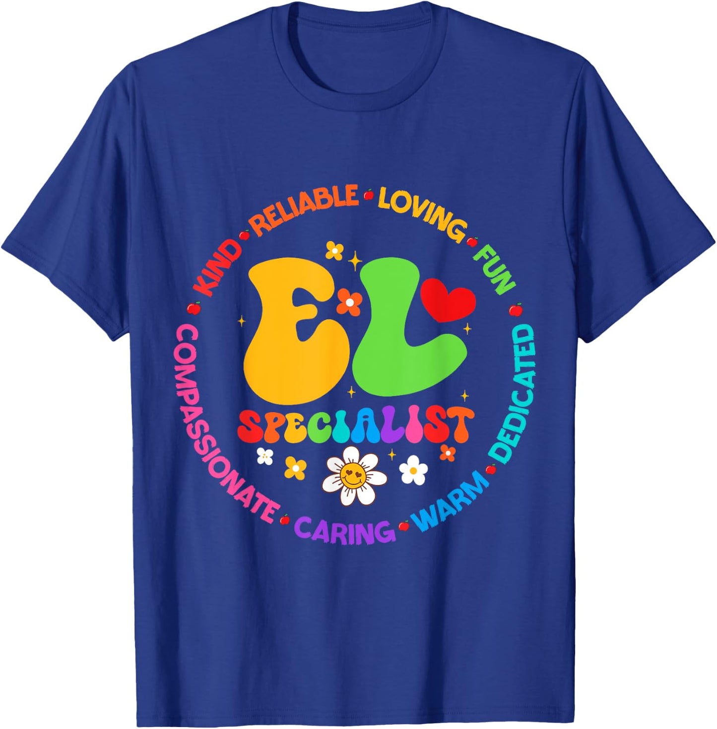 Groovy EL Specialist Appreciation Week back to school T-Shirt - T-Shirt | Royal