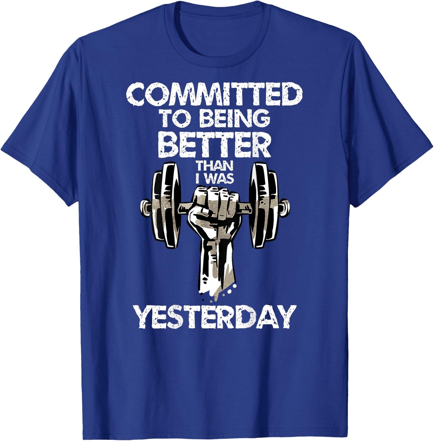 Weightlifting Fitness T-Shirt - T-Shirt | Royal
