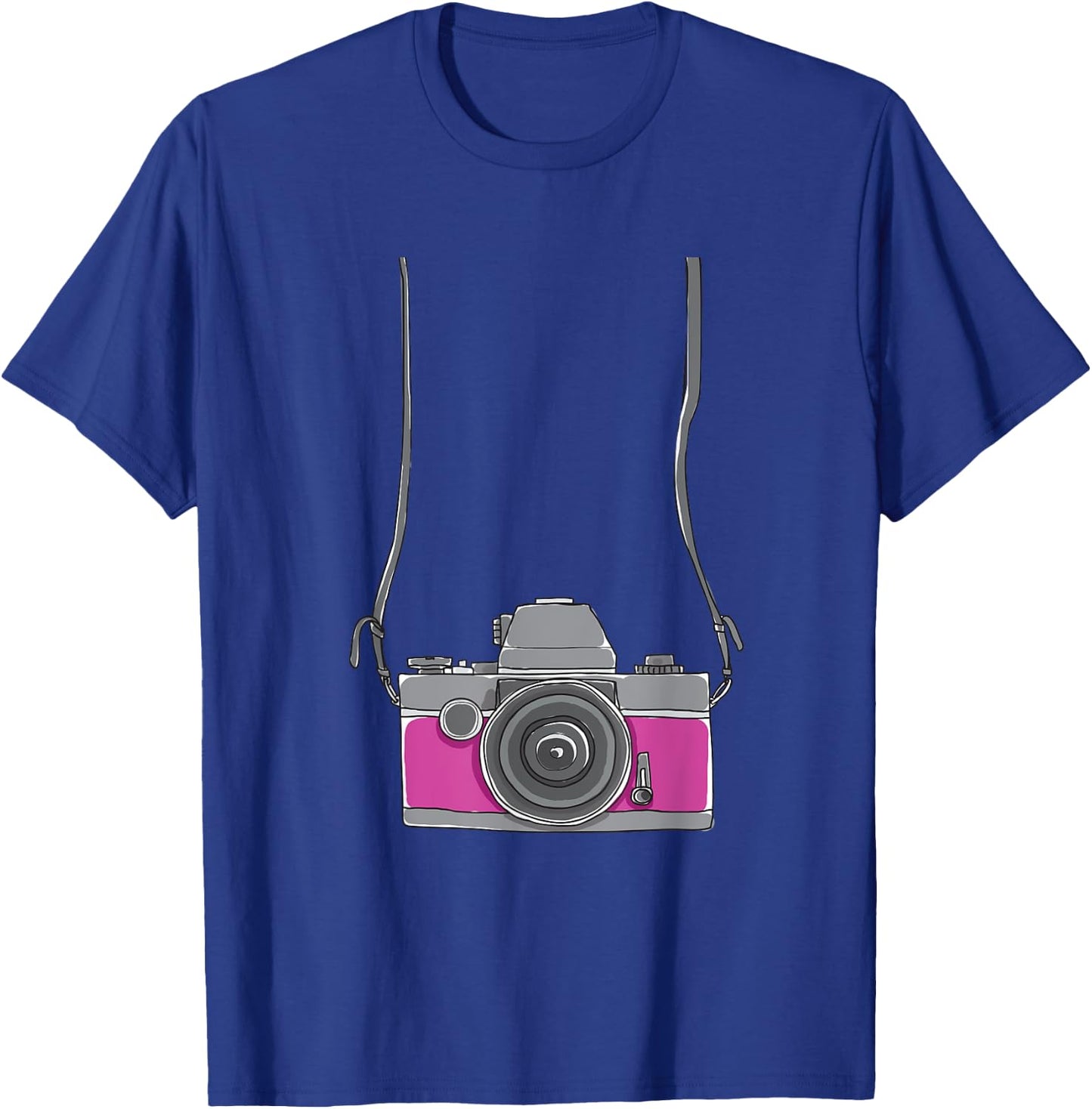 Fake Tourist Camera - Funny Holiday Vacation Photographer Small T-Shirt - T-Shirt | Royal