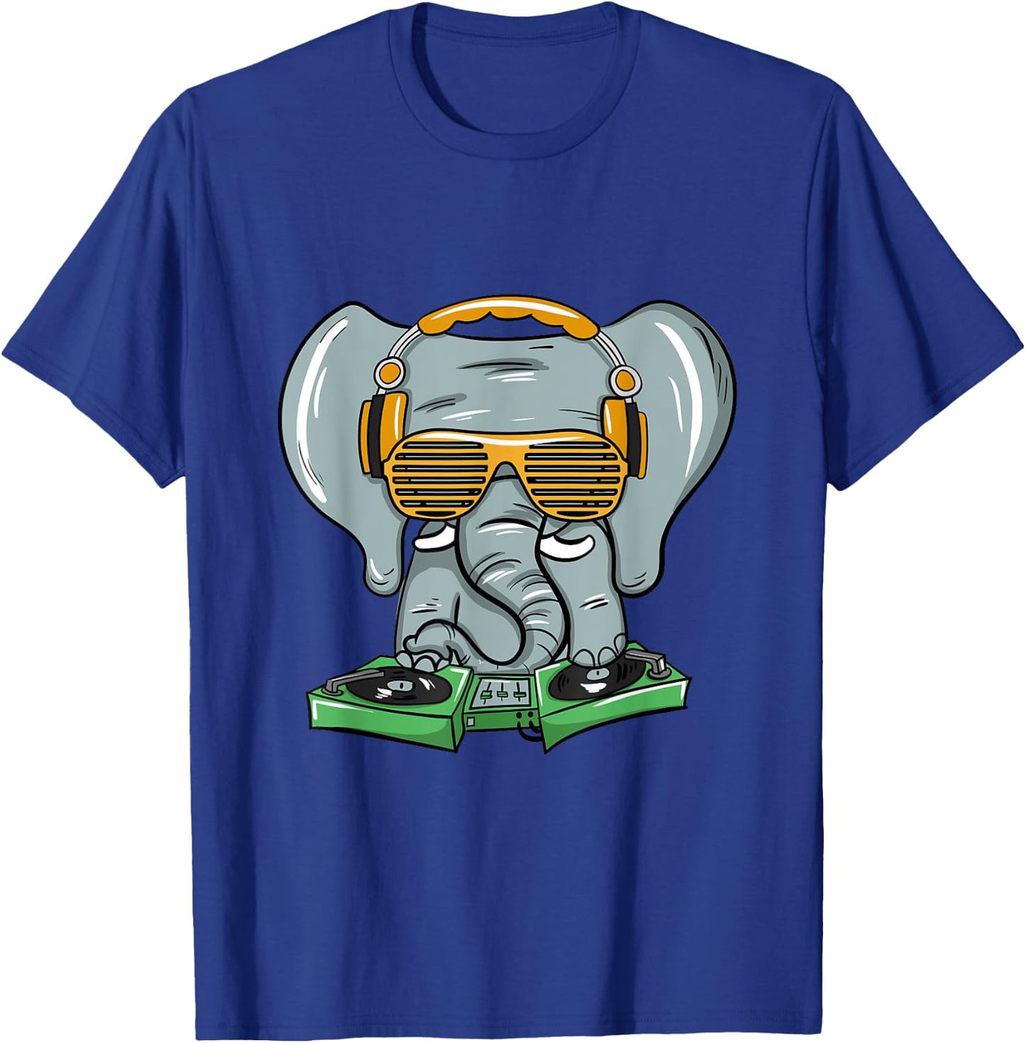 Dj Elephant House Trance Gift Rave Party T-Shirt - T-Shirt | Royal