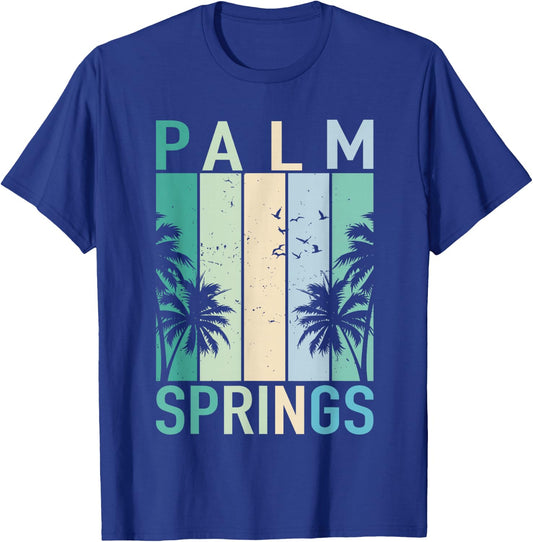 Vintage Palm Springs California Ca Vacation Souvenir Gifts T-Shirt - T-Shirt | Royal