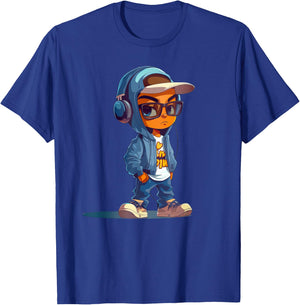 Cute Cool Rap Funny Boy Hip Hop Hiper Street wear T-Shirt - T-Shirt | Royal