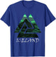 Iceland Northern Lights Triangle , Nature T-Shirt - T-Shirt | Royal