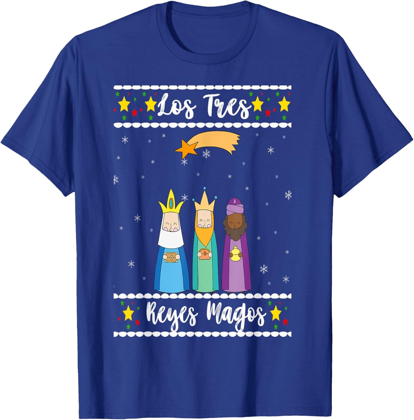 Los Tres Reyes Magos Navidad Latina Tres Reyes T-Shirt - T-Shirt | Royal