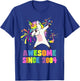 21 Years Old Awesome Since 2004 Unicorn 21st Birthday T-Shirt - T-Shirt | Royal