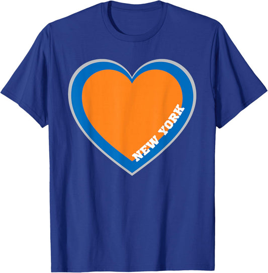 New York Heart Shirt NYC Love State Pride I Love New York T-Shirt - T-Shirt | Royal