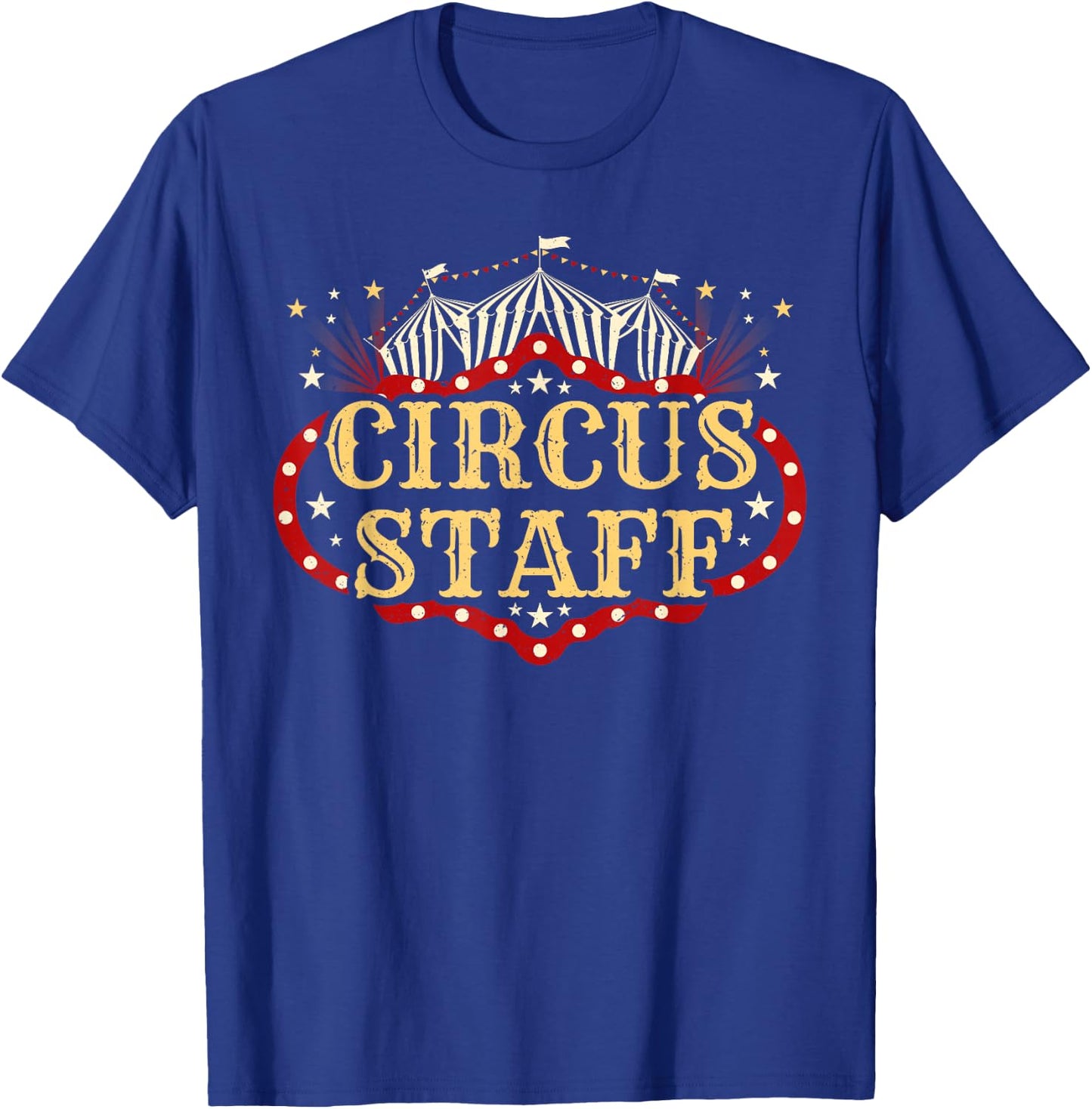 Vintage Circus Themed Birthday Party T Shirt - Event Staff T-Shirt - T-Shirt | Royal