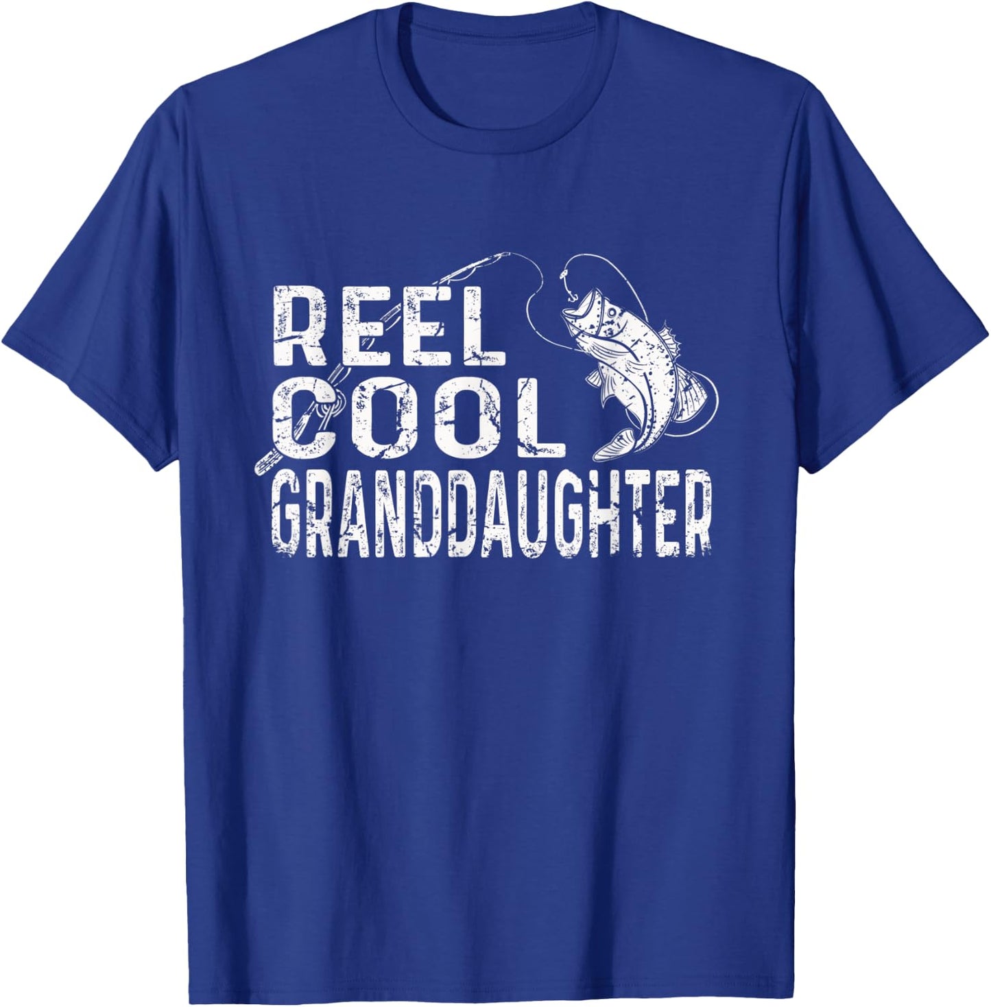 Reel Cool Granddaughter Fishing Lover Gift Women Mother Day T-Shirt - T-Shirt | Royal