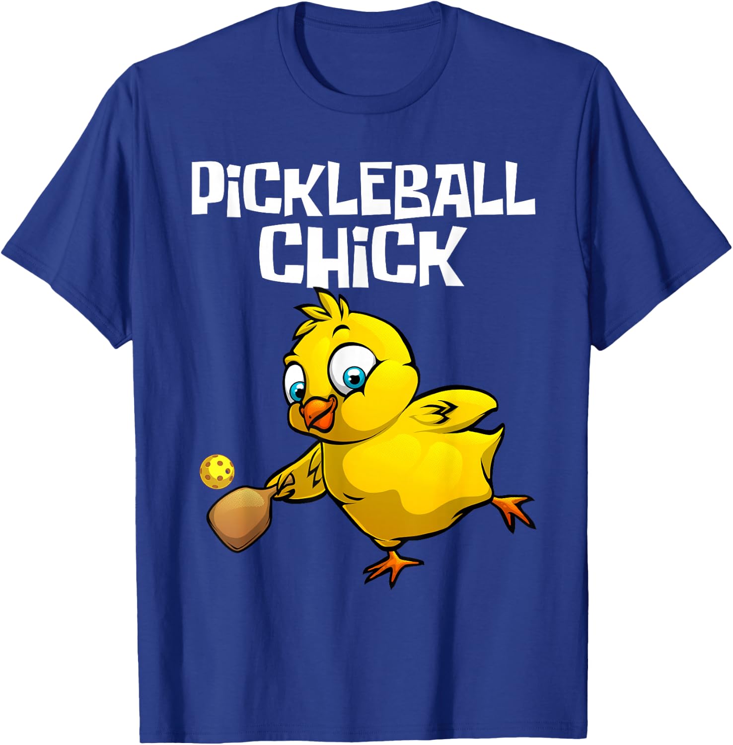 Unique Pickleball Design Girls Pickle Ball Player T-Shirt - T-Shirt | Royal