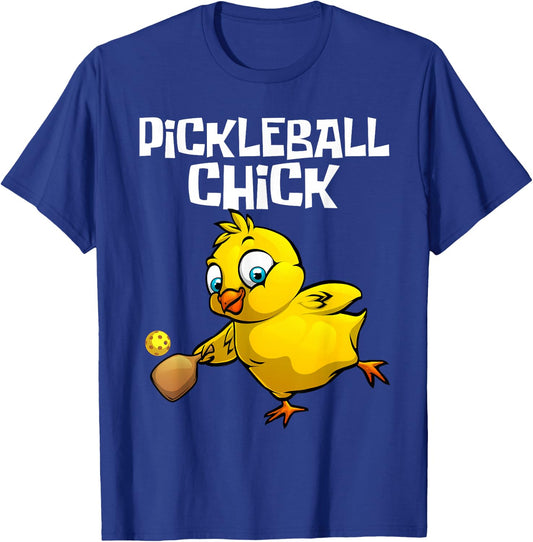 Unique Pickleball Design Girls Pickle Ball Player T-Shirt - T-Shirt | Royal