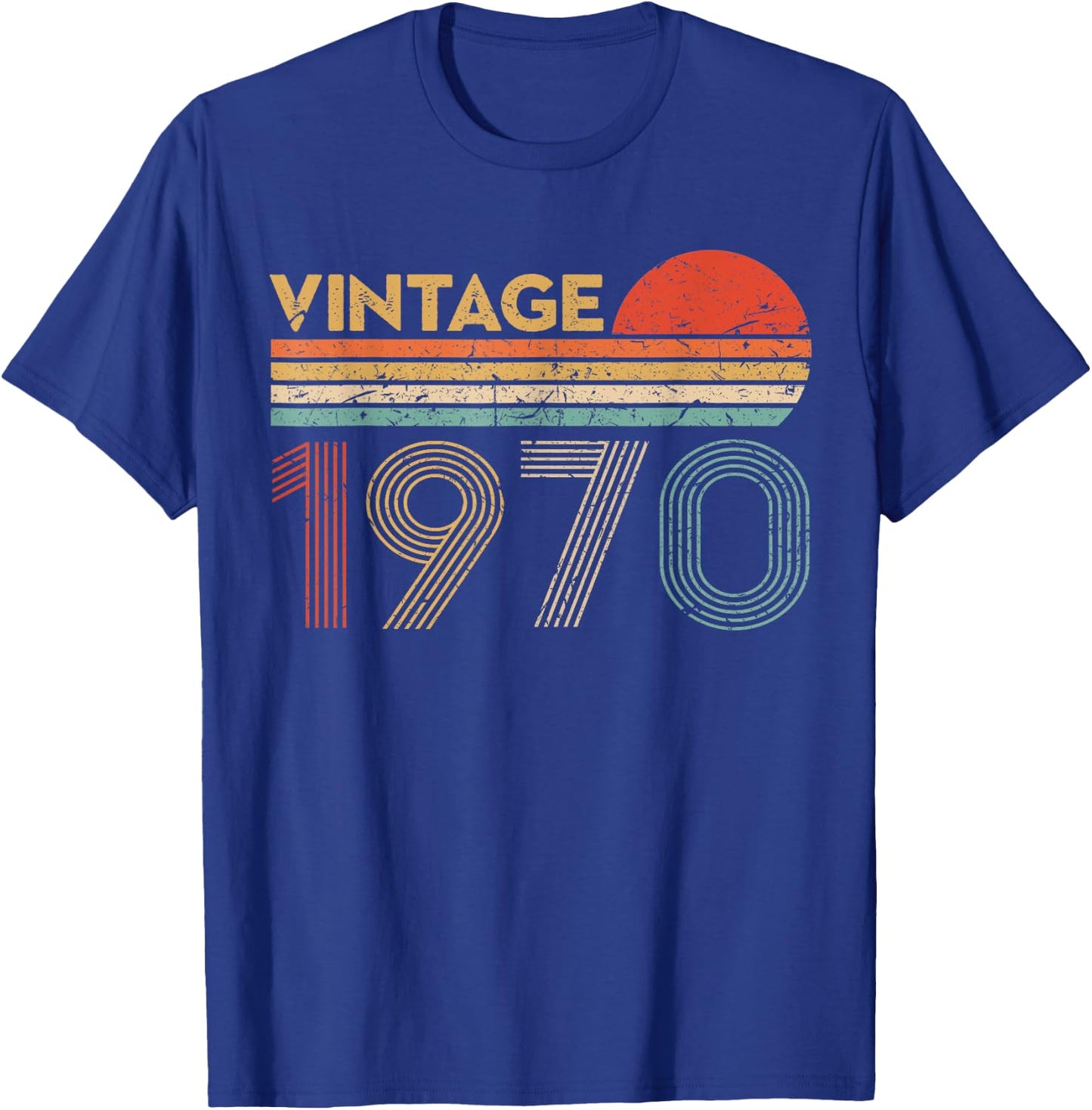 53 Year Old Birthday Vintage Classic Born In 1970 T-Shirt - T-Shirt | Royal