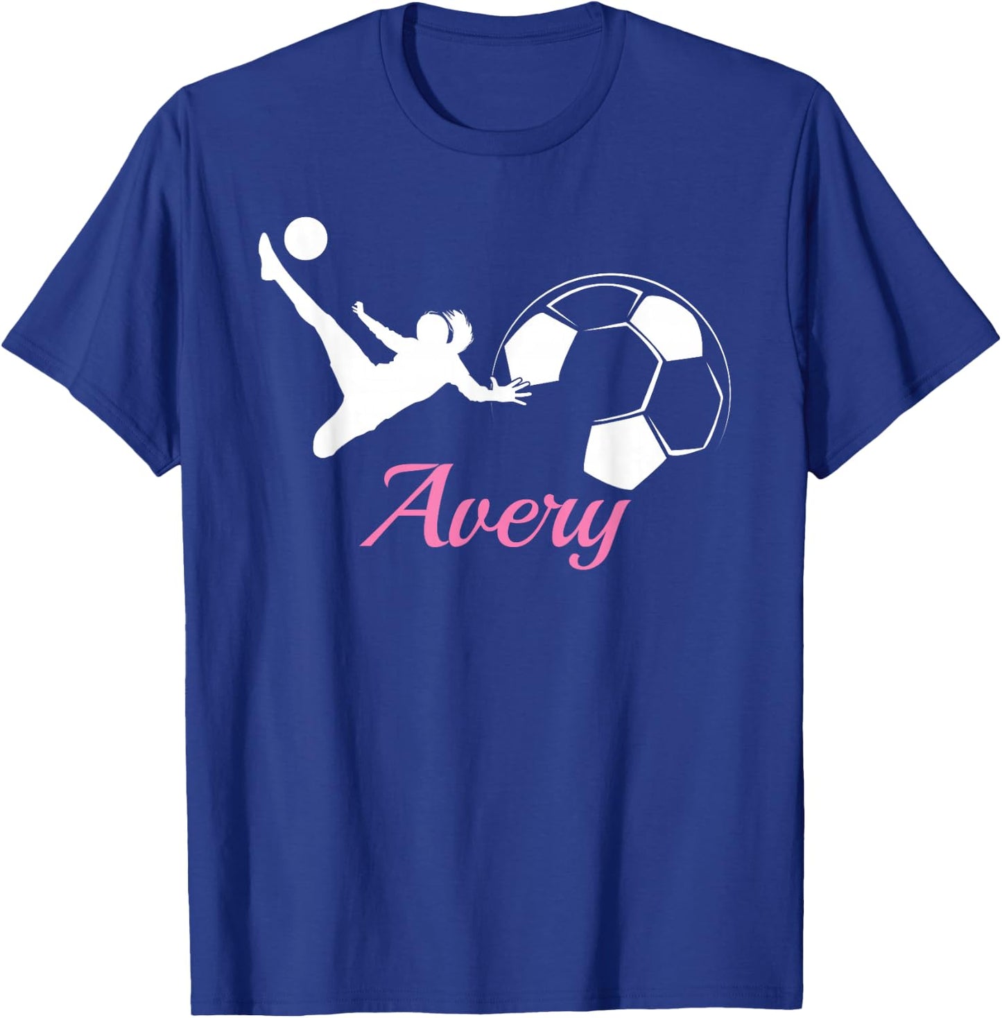 Avery Name Gift Personalized Soccer T-Shirt - T-Shirt | Royal